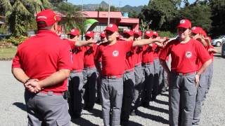 Ordem unida com alunos do Bombeiro Mirim de Corupá [upl. by Olvan]