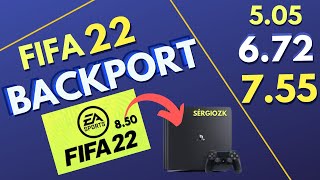 FIFA 22 BackPort para PS4 Jailbreak 672 e 505 755 INSTALAÇÃO [upl. by Stets]