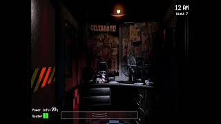 If you do ‘11 19 18 17’ in fnaf 1 do not flash the right door lights fnaf 1  Funtime freddy [upl. by Bully214]