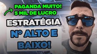 Melhor ESTRATÉGIA FÁCIL na ROLETA Alto e Baixo 5MIL de LUCRO [upl. by Shaughnessy]