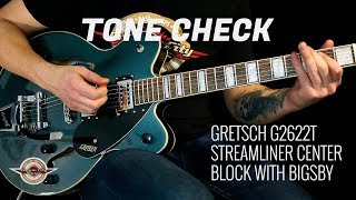 TONE CHECK Gretsch G2622T Streamliner Centerblock Guitar Demo  NO TALKING [upl. by Odlanyer]