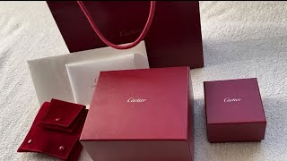 Cartier Panthere de Cartier watch amp Cartier Love Ring Unboxing [upl. by Eugatnom]