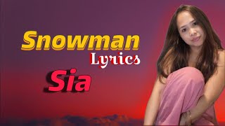 Snowman Lyrics  Sia snowman christmas lyrics cover viral trend [upl. by Oskar]