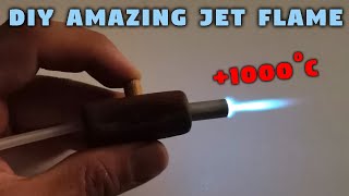 DIY free gas torch  Welding Gun  How to make jet flame [upl. by Jezabelle]