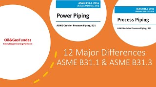 12 Major Differences II ASME B311 amp ASME B313 II Various Clauses II Both Codes [upl. by Mona]