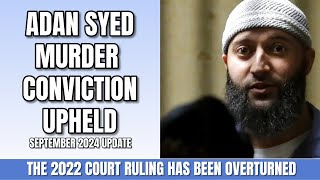 Adnan Syed murder conviction reinstated  Will he be sent back to prison 2024 case updates [upl. by Aicnelev]