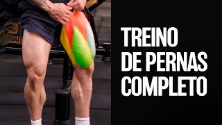 TREINO DE PERNAS COMPLETO COM ÊNFASE EM QUADRÍCEPS [upl. by Champaigne]