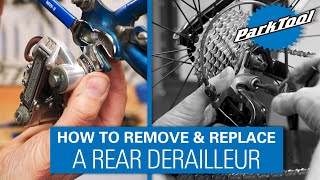 How to Remove and Replace a Rear Derailleur [upl. by Blen688]