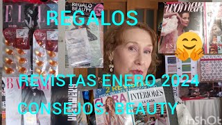 REGALOS REVISTAS ENERO 2024 IDEAS Y CONSEJOS BEAUTY NO TE LO PIERDAS 😜😜 QUE HE COMPRADO 🎁📚🎁 [upl. by Ahsiekahs]