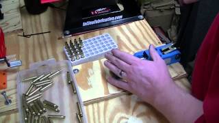 Swaging 223 Brass Primer Pockets [upl. by Laith603]