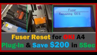 Fuser Reset Guide for OKI C532 C542 MC563 MC573 ES5473 ES5442 ES5432 and other OKI A4 Printers [upl. by Akers]