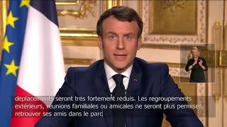 Macron discours du 16 mars 2020 [upl. by Adai874]