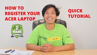 How to Register Your ACER Laptops [upl. by Chanda]