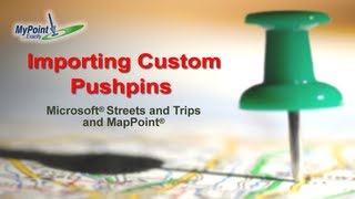 Microsoft® Streets and Trips MapPoint® Import custom pushpins [upl. by Ulrika]