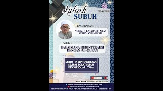 LiVeAlittihadiyyah KULIAH SUBUH  SYEIKHUL MAQARI USTAZ OTHMAN HAMZAH  SABTU 14 SEPTEMBER 2024 [upl. by Elleirad]