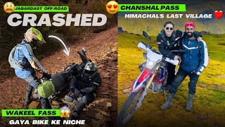 Big CRASH 😣 apna Wakeel fass gaya bike ke niche 😭 aisi Tagdi Off Roading aj tak nahi ki 🙏🏻 Ep 04 [upl. by Nessi763]