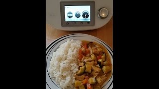 Thermomix TM 5 Rotes Thai Curry mit Geflügel [upl. by Engeddi]