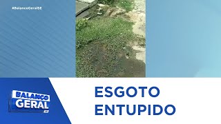 Portal A8SE destaca Moradores reclamam de esgoto entupido no bairro Dom Luciano em Aracaju  BGT [upl. by Tavy]