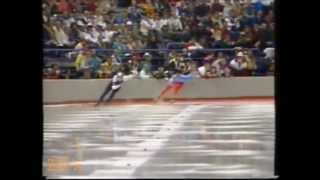 Winter Olympic Games Calgary 1988  500 m Thometz  Fokitsev [upl. by Thorley]