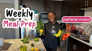 What I Eat to Fuel My Body College Student Meal Plan amp Prep for Beginners Vegetarian Grocery Haul [upl. by Ainatnas]