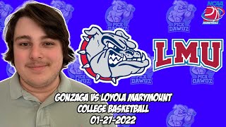 Gonzaga vs Loyola Marymount 12722 College Basketball Free Pick CBB Betting Tips [upl. by Elston937]