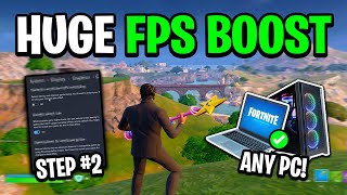 8 Quick Tips To BOOST FPS In Fortnite 🔧 Huge FPS Boost [upl. by Baskett]