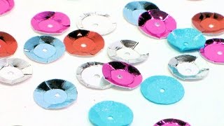 DIY Paper Sequins no fancy dies needed [upl. by Domph280]