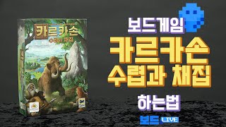 카르카손 수렵과 채집 보드게임 하는 법  Carcassonne Hunters and Gatherers Board Game Rules  3분게임요리 [upl. by Winshell]