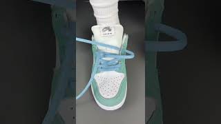 How to laces nike dunk shoes reviewshorts [upl. by Tillo]