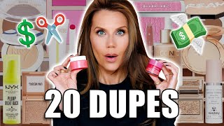 20 Drugstore Makeup DUPES  Save Cash [upl. by Faxun]