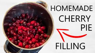 Best Homemade Cherry Pie Filling  Quick Recipe [upl. by Warrick766]