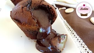 Receta de coulant de chocolate casero  Como hacer coulant de chocolate paso a paso [upl. by Lessirg]