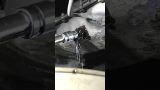 draining engine oil after decarbonizing piston rings shorts [upl. by Treb]