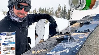 I Sprayed NeverWet on my Snowboard Topsheet and It Worked [upl. by Nauq836]