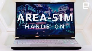 Alienware Area 51m HandsOn A gaming laptop with an upgradable CPU amp GPU at CES 2019 [upl. by Etnemelc]