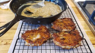 Breaded Pork Chops Quick Version  Recipe Only The Hillbilly Kitchen [upl. by Nwadal]