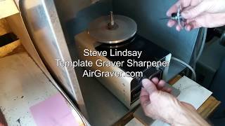 Lindsay Template Graver Sharpening  AirGravercom [upl. by Einneg]