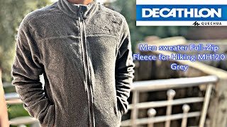 decathlon winter jacket Quechua Men sweater fullzip Fleece for Hiking MH120  699 only [upl. by Bornstein]