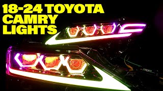 1824 Camry Tribeam RGB Custom Lights Time lapse [upl. by Ferdinanda]