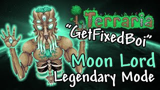 Moon Lord Boss Fight  Get Fixed Boi Legendary Master Mode  Terraria [upl. by Agle]