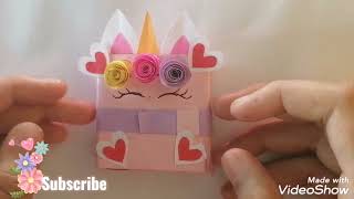 Diy paper unicorn calendar  How to make paper pocket calendar  Keshi art and craft [upl. by Dotti]