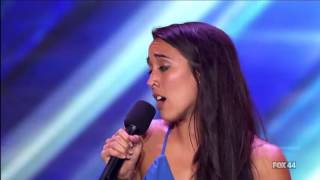 The X Factor USA 2013  Alex and Sierras Auditions Toxic [upl. by Kartis]