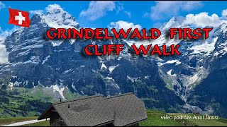 SZWAJCARIA  GRINDELWALD FIRST CLIFF WALK 4K [upl. by Naved]