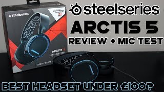 SteelSeries ARCTIS 5 Review Unboxing and Mic Test – Best Gaming Headset under £100 [upl. by Azer]