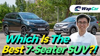 2020 Perodua Aruz vs Honda BRV 7Seater SUV Practicality amp Driving Review  WapCarmy [upl. by Akirej]