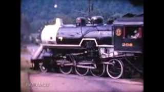 ETampWNC RR steam freight circa 1962  Steam 280 in Elizabethton amp Johnson City Tennessee [upl. by Silda10]