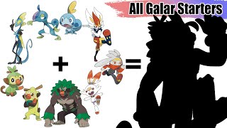 All Galar Starters Evolution Pokémon Fusion  Drawing WORLD RECORDS  Max S [upl. by Annaeerb149]