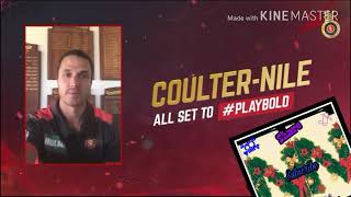 Nathan CoulterNile message for all RCB fans [upl. by Rech]