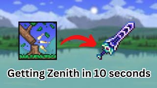 Terraria how to get Zenith in under 10 seconds [upl. by Lennahs]