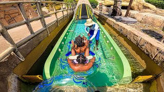 Insane The Storm Water Slide at Aquaventure Waterpark Dubai [upl. by Enaled36]